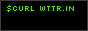 $curl wttr.in